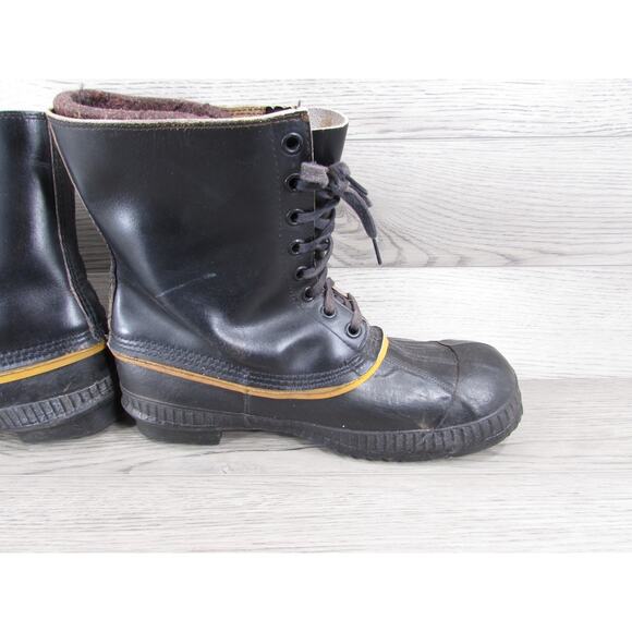 Vintage Kaufman Sorel Eskimo Snow Boots Leather Felt Lined Men’s Sz 12 main image 14
